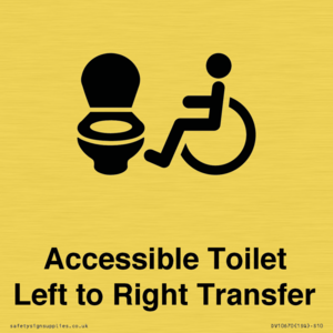 Accessible Toilet with Left to Right Transfer